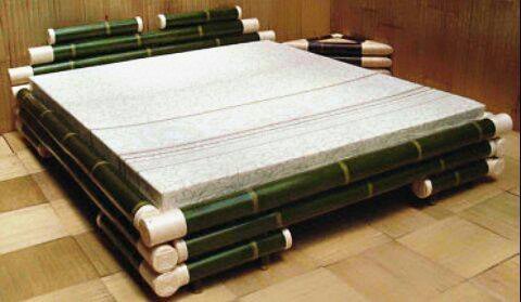 Hasil gambar untuk tempat tidur dari bambu